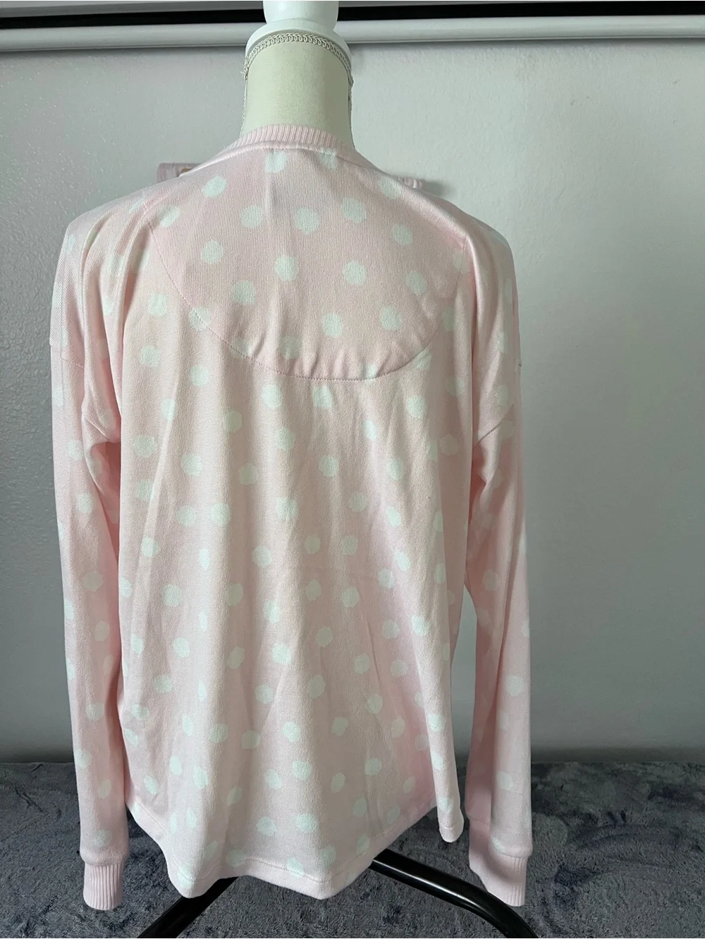 Kate Spade Pink White Polka Dot Pajama Set Size M NWOT